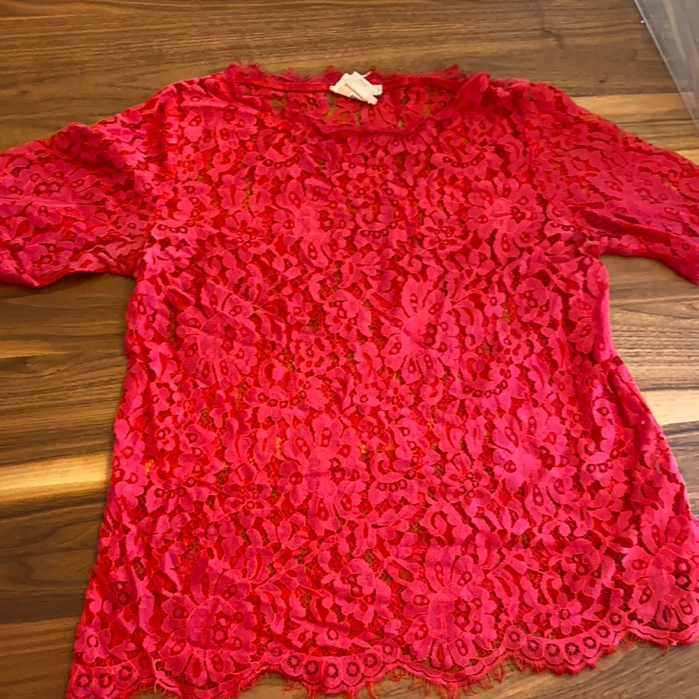 Anthropologie Vanessa Virginia Lace blouse size M